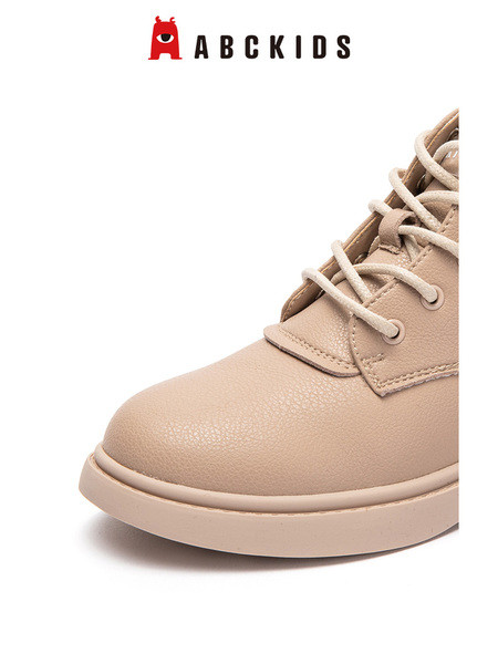 Μοντέρνες παιδικές μπότες από οικολογικό δέρμα - με κορδόνια για κορίτσια