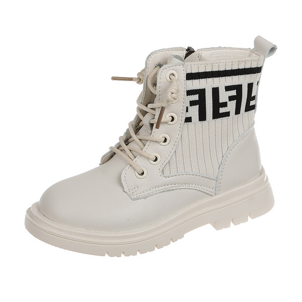 Παιδικές μπότες για κορίτσια με κορδόνια και σόλα