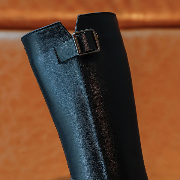 Παιδικές έκο δερμάτινες μπότες με φερμουάρ για κορίτσια