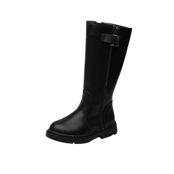 Παιδικές έκο δερμάτινες μπότες με φερμουάρ για κορίτσια