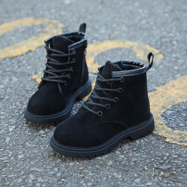 Παιδικές μπότες φθινοπώρου-χειμερινές κλασικό μοντέλο eco suede unisex