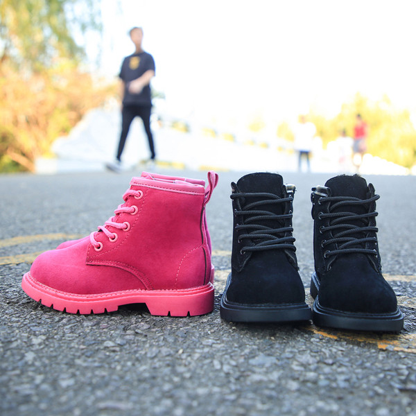 Παιδικές μπότες φθινοπώρου-χειμερινές κλασικό μοντέλο eco suede unisex