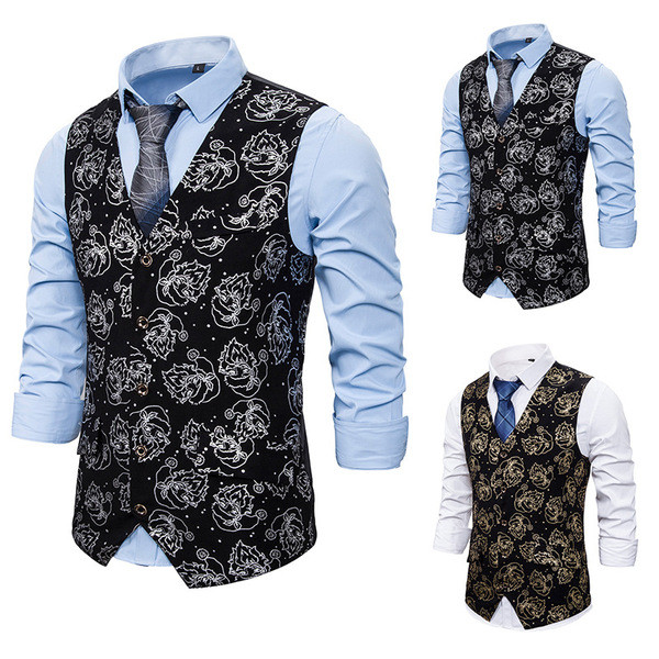 Μοντέρνο ανδρικό γιλέκο μοντέλο με σχέδιο