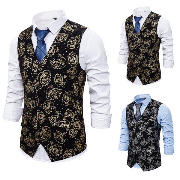 Μοντέρνο ανδρικό γιλέκο μοντέλο με σχέδιο