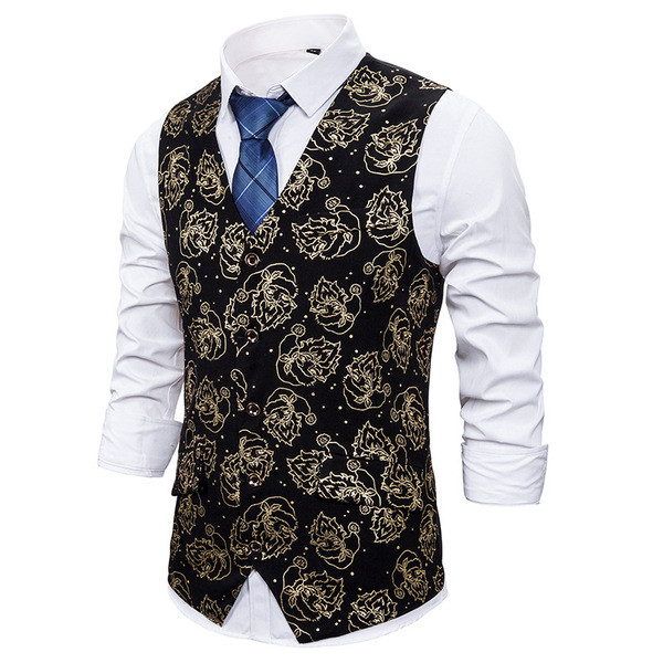 Μοντέρνο ανδρικό γιλέκο μοντέλο με σχέδιο