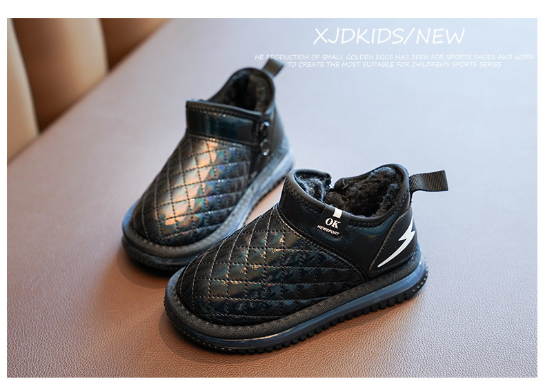 Νέο μοντέλο παιδικές μπότες με ζεστή επένδυση για κορίτσια