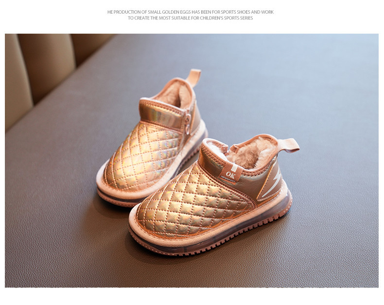 Νέο μοντέλο παιδικές μπότες με ζεστή επένδυση για κορίτσια