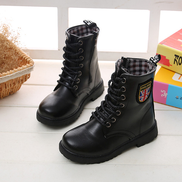 Άνοιξη-φθινοπωρινές μπότες από οικολογικό δέρμα για κορίτσια