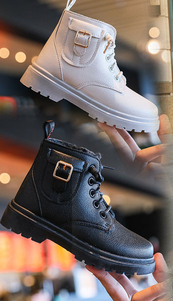 Μοντέρνες παιδικές έκο δερμάτινες μπότες για κορίτσια - διάφορα μοντέλα