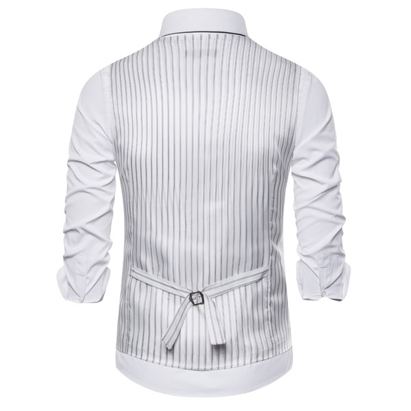 Casual ανδρικό γιλέκο κλασικό μοντέλο με λαιμόκοψη