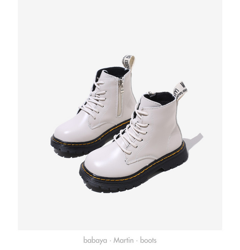 Νέο μοντέλο παιδικές έκο δερμάτινες μπότες  με σόλα για κορίτσια