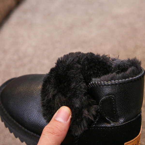 Νέο μοντέλο παιδικές έκο δερμάτινες μπότες  για κορίτσια με κουμπιά