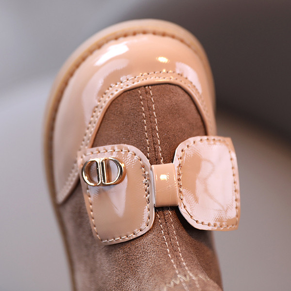 Νέο μοντέλο παιδικές μπότες  για κορίτσια με κορδέλα