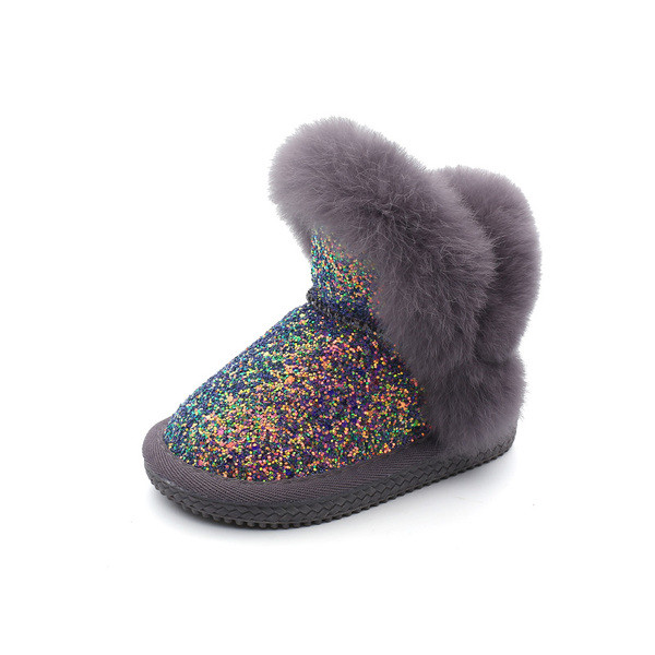 Μοντέρνες παιδικές μπότες με γούνα για κορίτσια - διάφορα μοντέλα