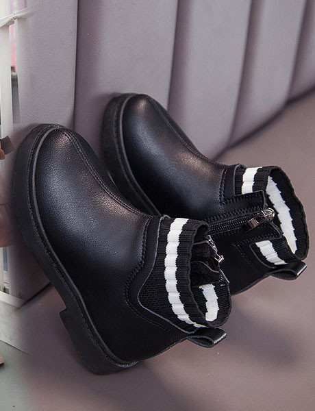 Μοντέρνες παιδικές έκο δερμάτινες μπότες για κορίτσια