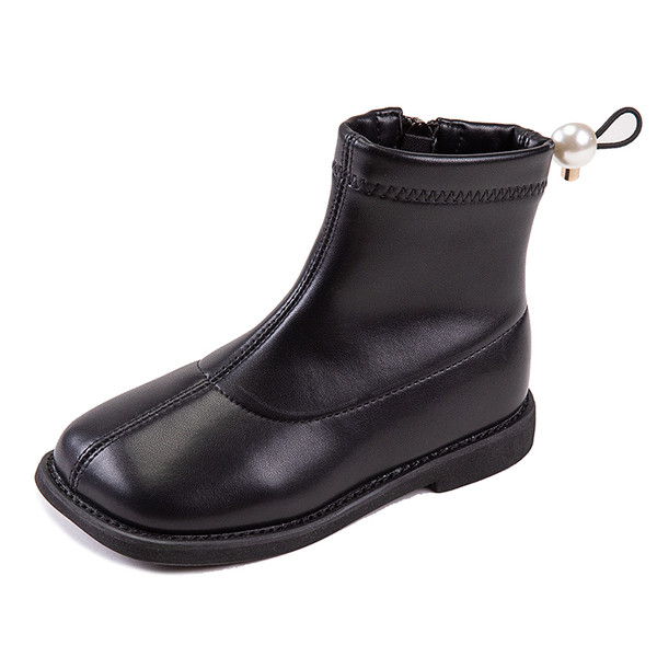 Παιδικές μπότες κατασκευασμένες από έκο δερμάτινο κλασικό μοντέλο με ελαστικά κορδόνια