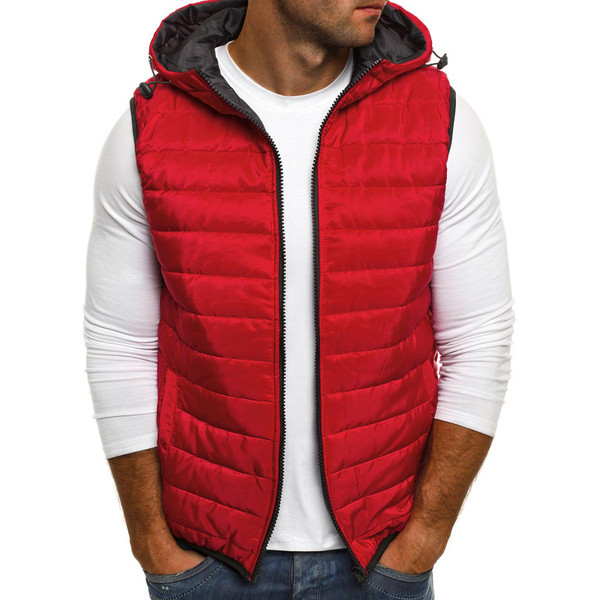 Καθημερινό ανδρικό γιλέκο κλασικό μοντέλο με κουκούλα