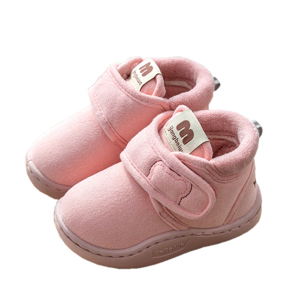 Παιδικές μπότες με λουράκια βελκρό και ζεστή φόδρα