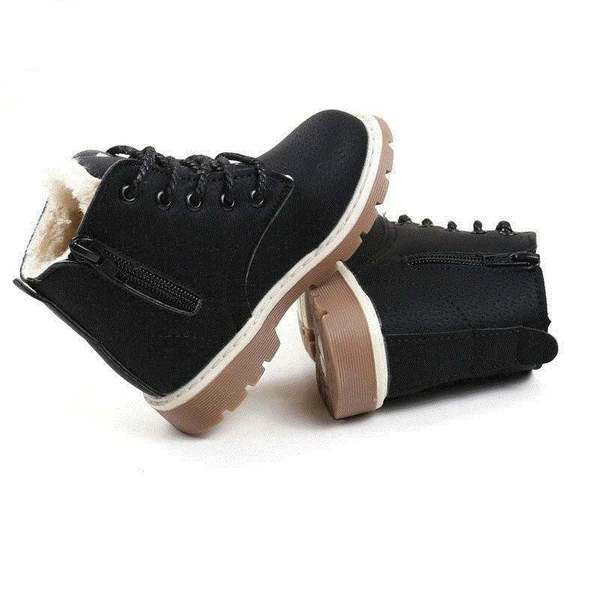 Παιδικές μπότες κατάλληλες για κορίτσια και αγόρια με κορδόνια και φερμουάρ