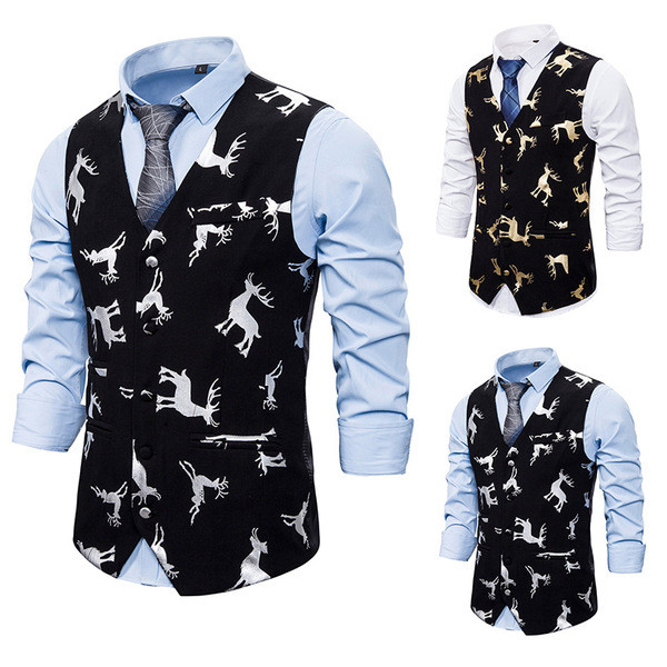 Μοντέρνο ανδρικό γιλέκο με σχέδιο