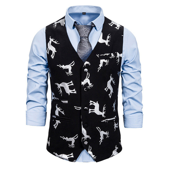 Μοντέρνο ανδρικό γιλέκο με σχέδιο