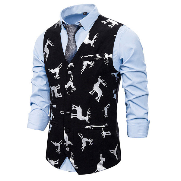 Μοντέρνο ανδρικό γιλέκο με σχέδιο