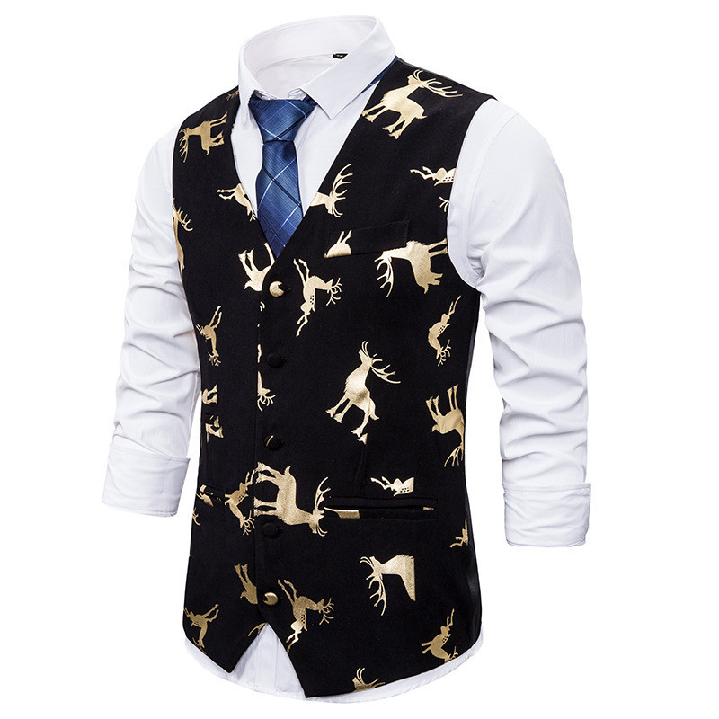 Μοντέρνο ανδρικό γιλέκο με σχέδιο