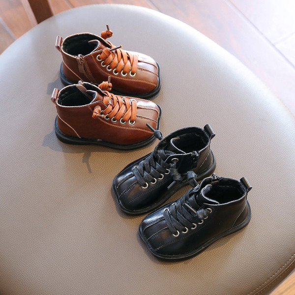 Παιδικές μοντέρνες μπότες για κορίτσια από έκο δέρμα