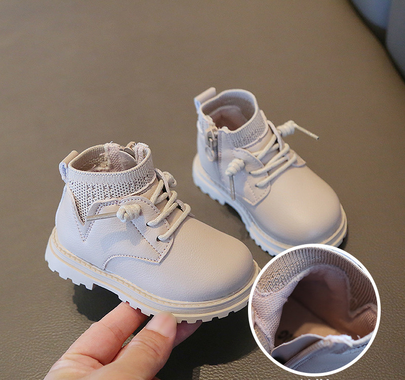 Παιδικές μπότες από οικολογικό δέρμα με μαλακή επένδυση ή χωρίς