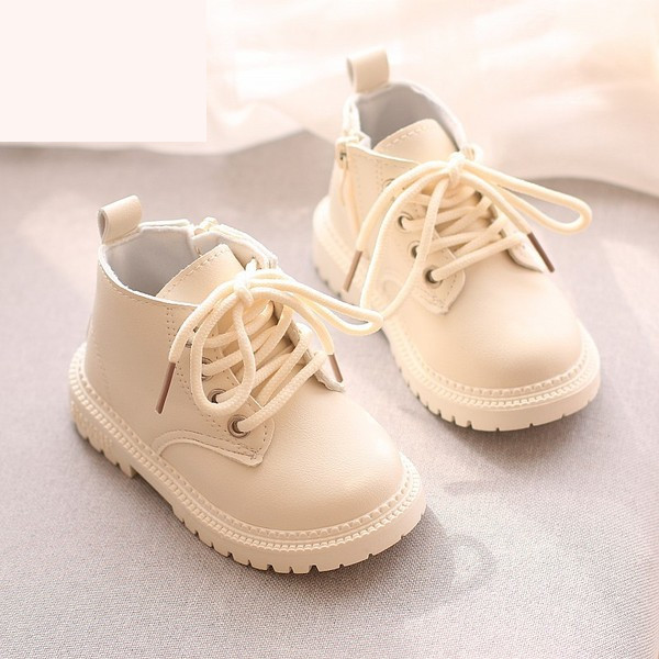 Παιδικές μπότες με φερμουάρ και κορδόνια κατάλληλα για κορίτσια και αγόρια