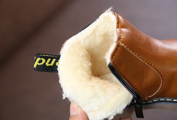 Modern bőr gyerekcsizma puha béléssel vagy anélkül lányoknak