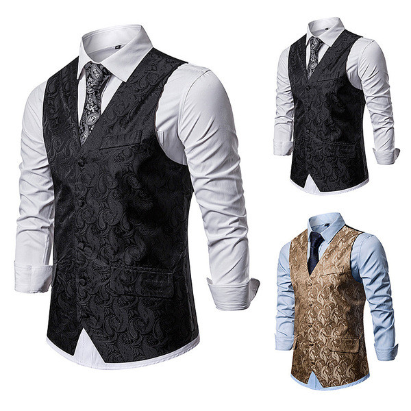 Jelenlegi férfi mellényes modell hímzéssel