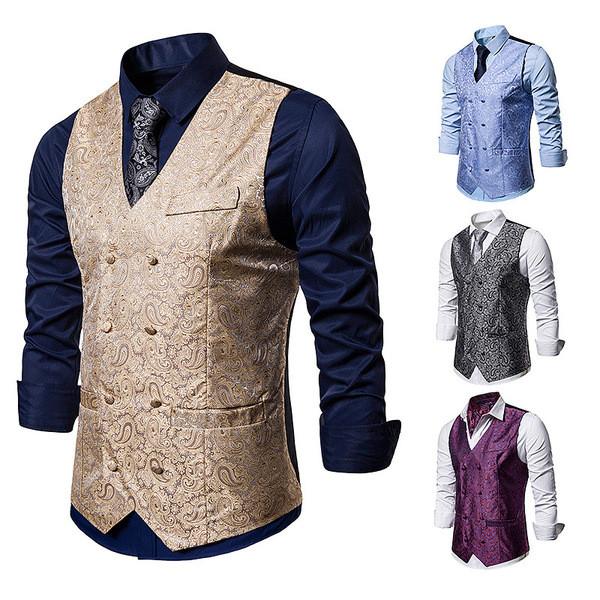 Korszerű férfi mellény modell spitz nyakkivágással