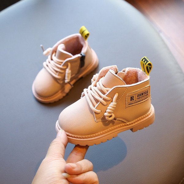 Modern, cipzáras gyerekcsizma lányoknak műbőrből