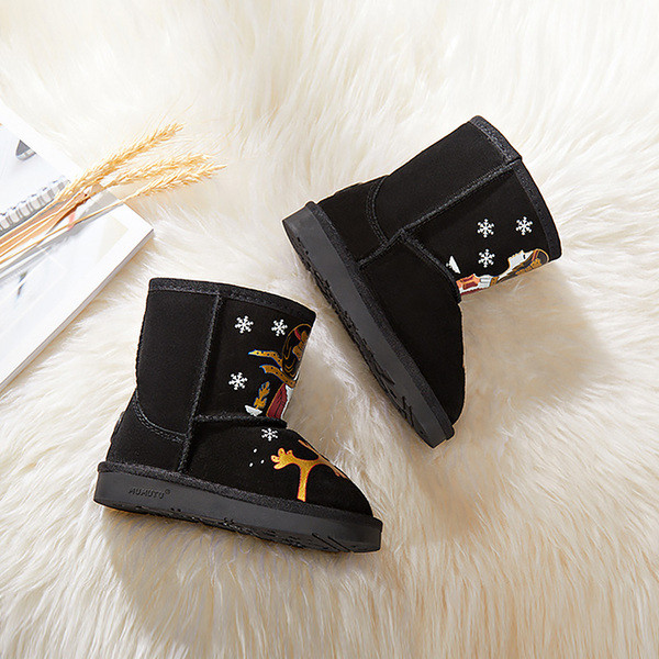 Új modell gyerekcsizma lányoknak puha béléssel és rátéttel