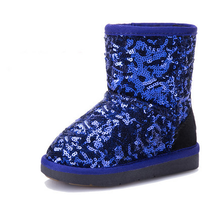 Modern gyerekcsizma lányoknak, lapos talppal, flitterekkel