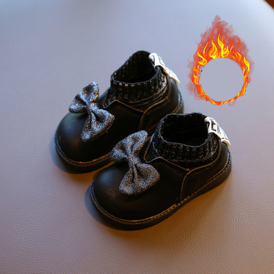 Νέο μοντέλο παιδικές μπότες για κορίτσια με κορδέλα - κατασκευασμένο από οικολογικό δέρμα και υφάσματα