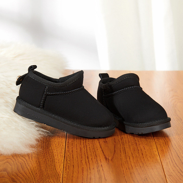 Eco velúrból készült sima modell gyerekcsizma lányoknak