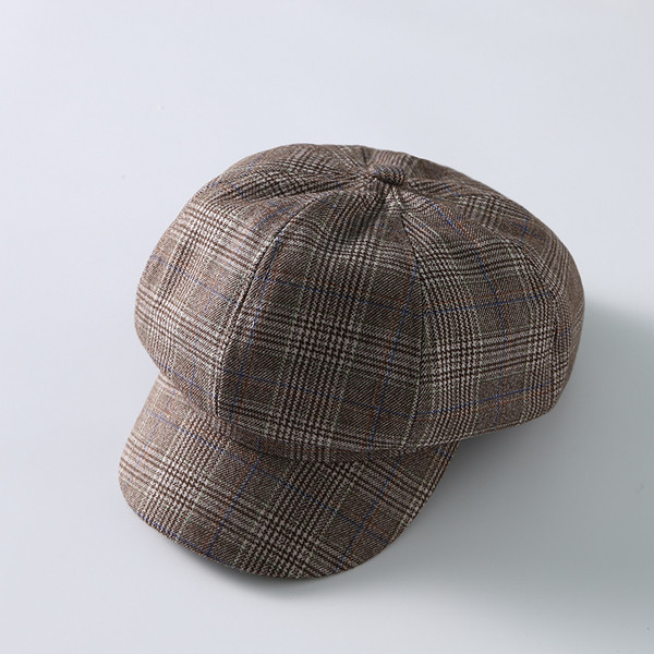 Női kockás sapka
