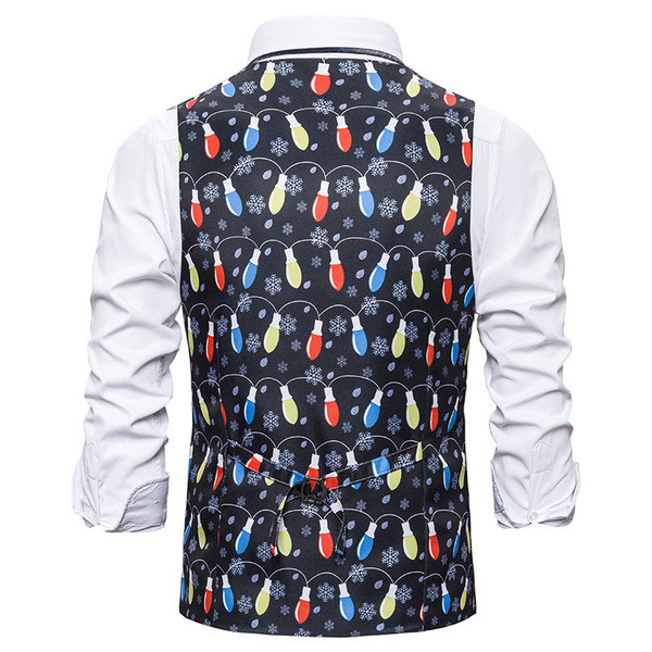 Modern férfi mellényre szabott modell V-nyakkal