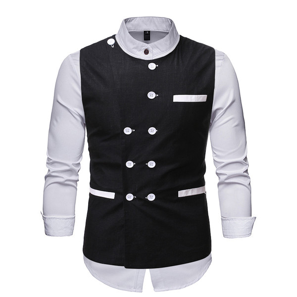 Férfi modern mellény modell gombokkal