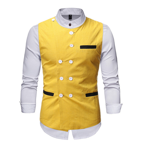 Férfi modern mellény modell gombokkal