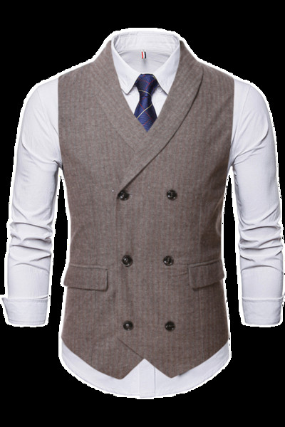 Stílusos férfi mellény modell, gombokkal