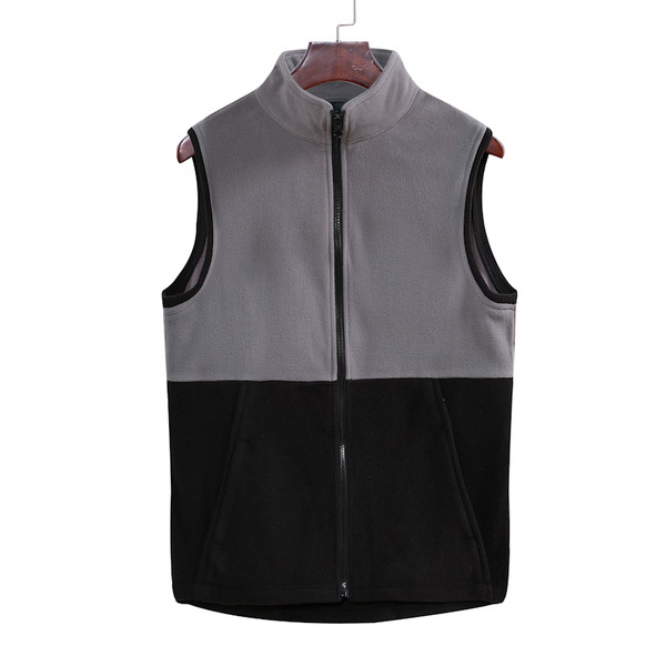 Vesta casual barbatesc cu fermoar si buzunar