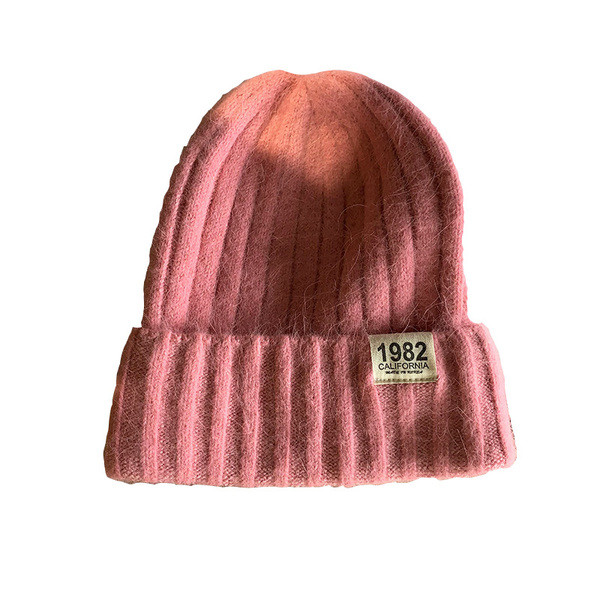 Palarie casual dama tricotata cu emblema