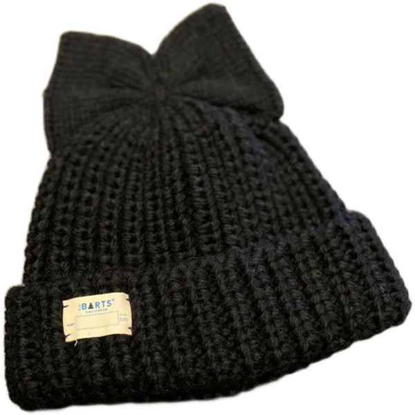 Női téli gyapjú sapka 3D szalag elemmel