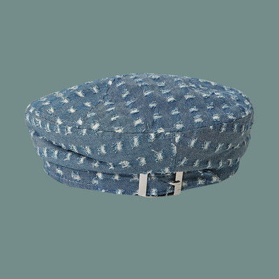 Női beret típusú sapka csattal - retro stílusú