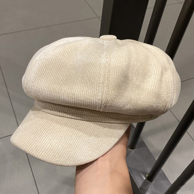 Női kordbársony sapka napellenzővel