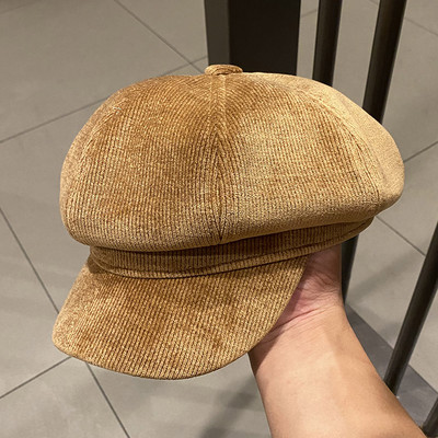 Női kordbársony sapka napellenzővel