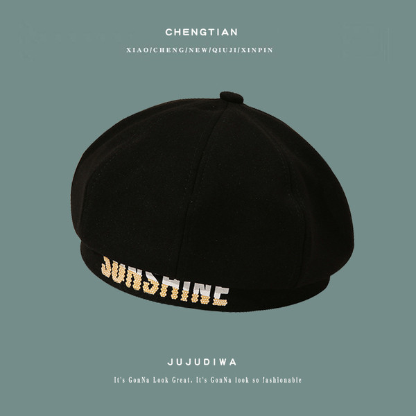 Új modell női barett típusú sapka felirattal